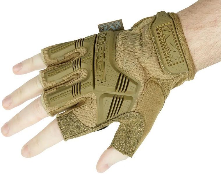 Перчатки койот Mechanix M-Pact Fingerless 7540022 фото