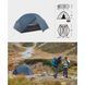 Намет двомісний ультралегкий Naturehike Mongar UL NH19M002-J, синій 6975641880998 фото 7