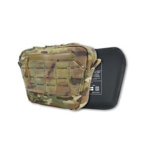 Сумка-напашник M Kiborg с баллистическим пакетом 1 класс защиты Militex GU Сordura Multicam 2036-М фото