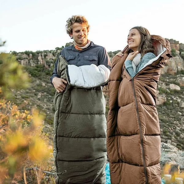 Спальник с капюшоном Naturehike U150 NH20MSD07, (11&deg;C), правый, коричневый 6927595764381-R фото