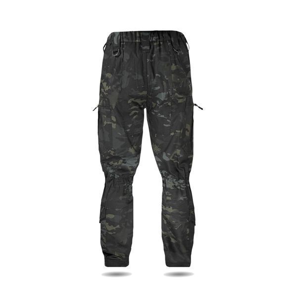 Тактичні штани UA Twill Black Multicam з посиленими колінами та 8 кишенями (S) 2235-S фото