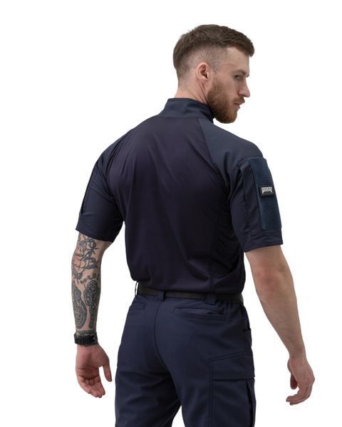 Футболка тактическая боевая BEZET Combat с коротким рукавом синяя M (46) 000034186 фото