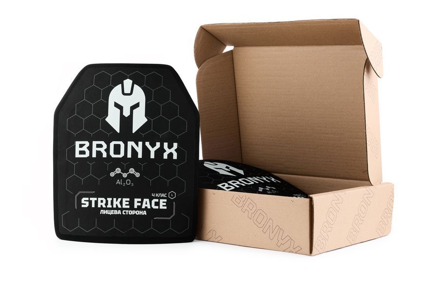 Комплект бронеплит (2шт) Bronyx (5.6 кг) (4 класс) 270*330 BRO-CAP4W-L-ALO-B фото